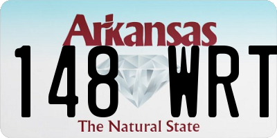 AR license plate 148WRT