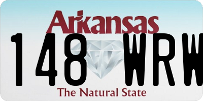 AR license plate 148WRW