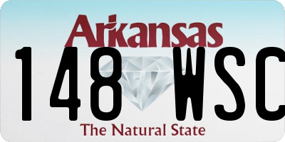 AR license plate 148WSC