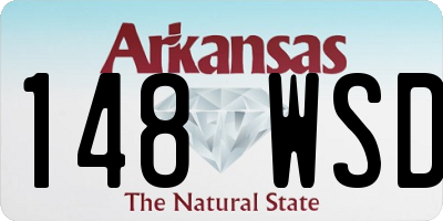 AR license plate 148WSD