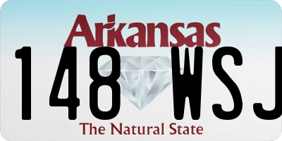 AR license plate 148WSJ
