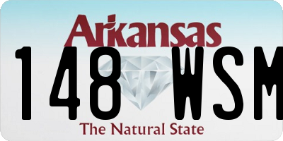 AR license plate 148WSM