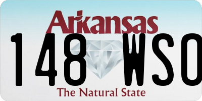 AR license plate 148WSO