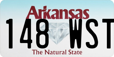 AR license plate 148WST