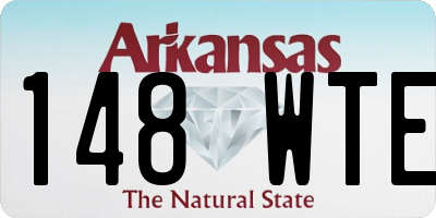 AR license plate 148WTE