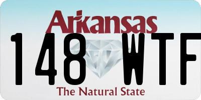 AR license plate 148WTF