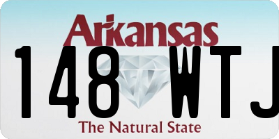 AR license plate 148WTJ