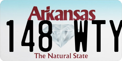 AR license plate 148WTY