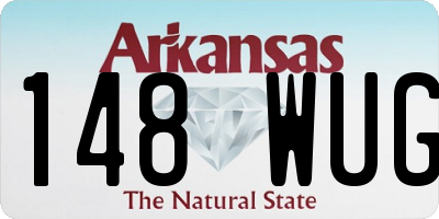 AR license plate 148WUG