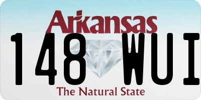 AR license plate 148WUI