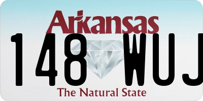 AR license plate 148WUJ