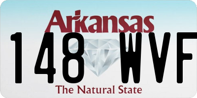 AR license plate 148WVF