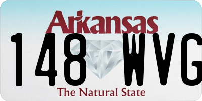 AR license plate 148WVG