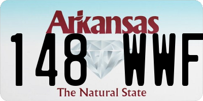 AR license plate 148WWF