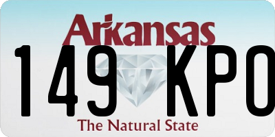 AR license plate 149KPO