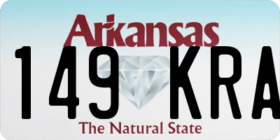 AR license plate 149KRA
