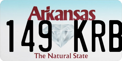 AR license plate 149KRB