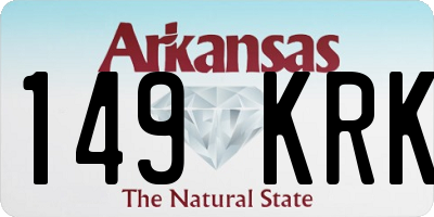 AR license plate 149KRK