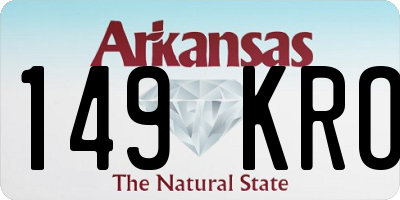AR license plate 149KRO