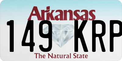 AR license plate 149KRP