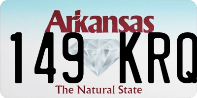 AR license plate 149KRQ
