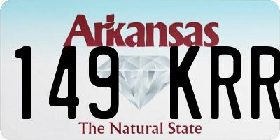 AR license plate 149KRR
