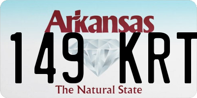 AR license plate 149KRT