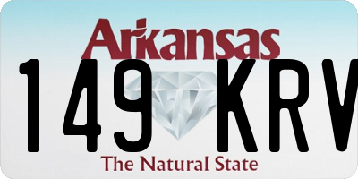 AR license plate 149KRV