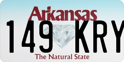 AR license plate 149KRY