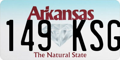 AR license plate 149KSG