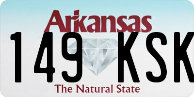 AR license plate 149KSK