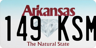 AR license plate 149KSM