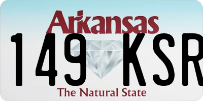 AR license plate 149KSR