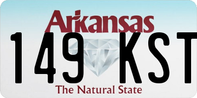 AR license plate 149KST