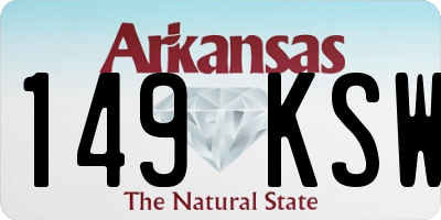AR license plate 149KSW