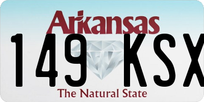AR license plate 149KSX