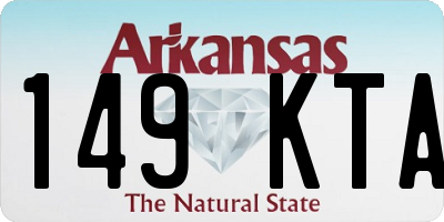AR license plate 149KTA