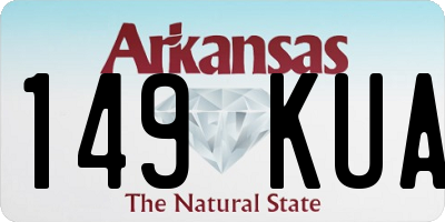 AR license plate 149KUA