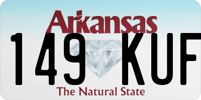 AR license plate 149KUF