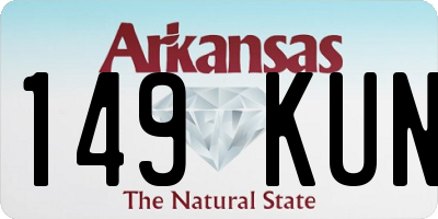 AR license plate 149KUN