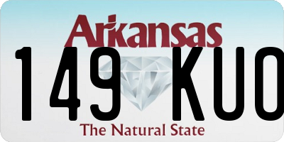 AR license plate 149KUO