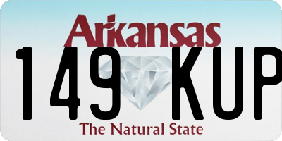 AR license plate 149KUP