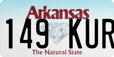 AR license plate 149KUR