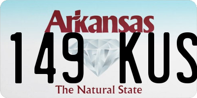 AR license plate 149KUS