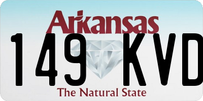 AR license plate 149KVD