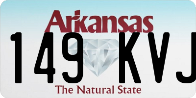 AR license plate 149KVJ