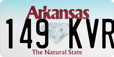 AR license plate 149KVR