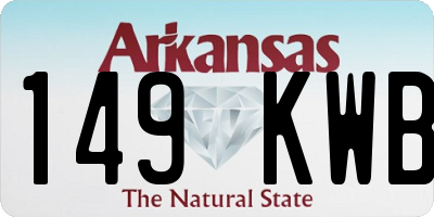 AR license plate 149KWB