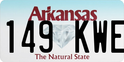 AR license plate 149KWE