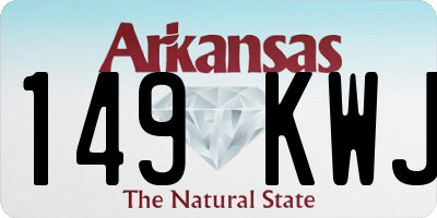 AR license plate 149KWJ